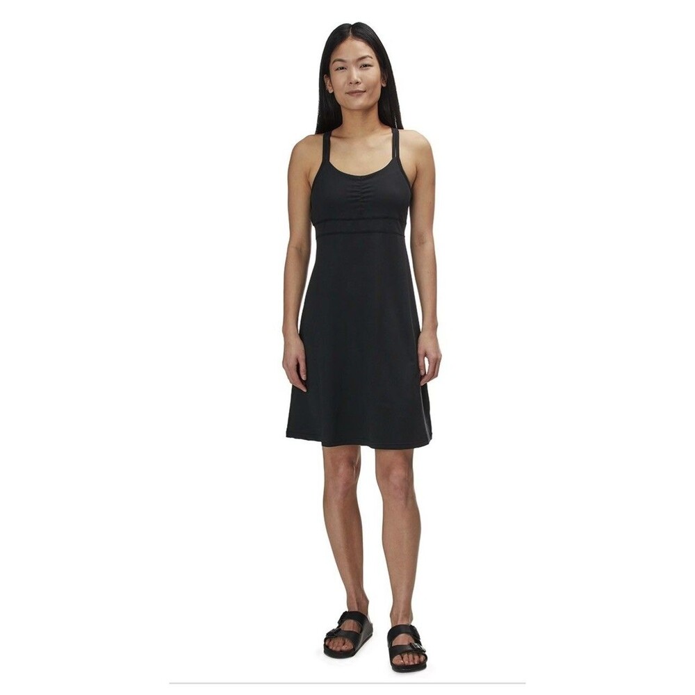 Marmot Taryn Dress Black Athletic Strappy Mini Dress w/ Built-in Bra Small